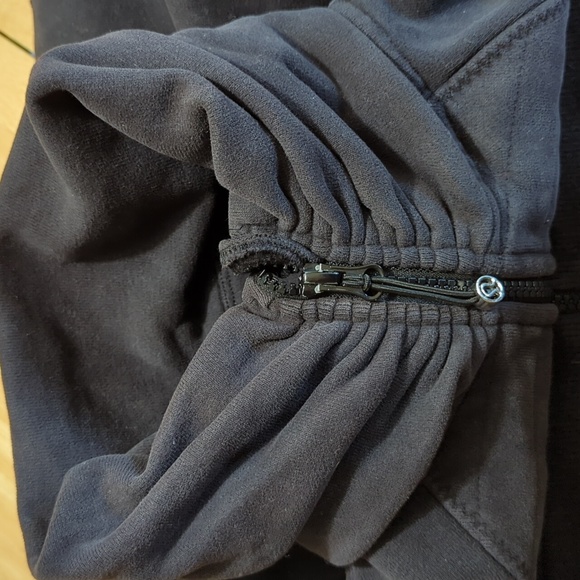 LULULEMON ATHLETICA WOMEN'S BLACK LOGO ZIP COTTON  JACKET - Picture 13 of 13